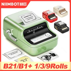 Niimbot B1 B21 Self-Adhesive Label Printer Sticker Bluetooth Mini Portable Thermal Label Maker Labeling Machine For Mobile