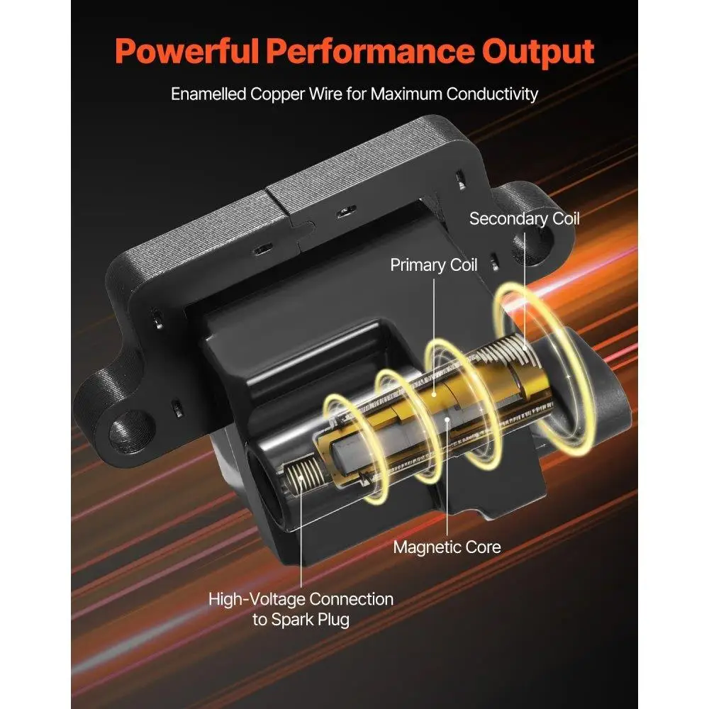 Conjunto de 8 bobinas de ignição compatíveis com Chevrolet GMC Cadillac hummer