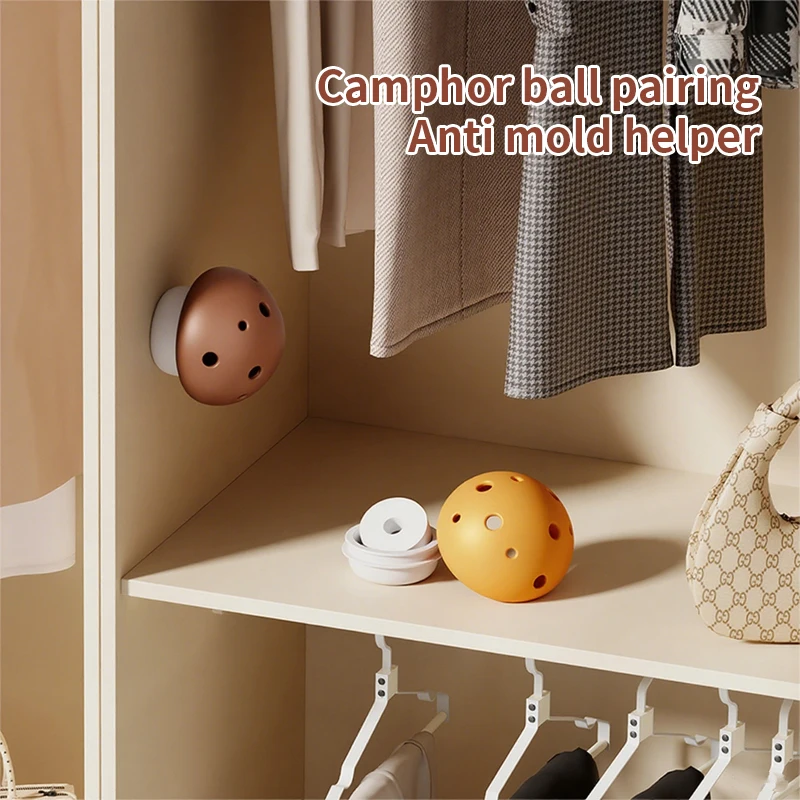 Mushroom shaped insect proof and deodorizing box - anti mold and moth resistant wardrobe, can store camphor balls