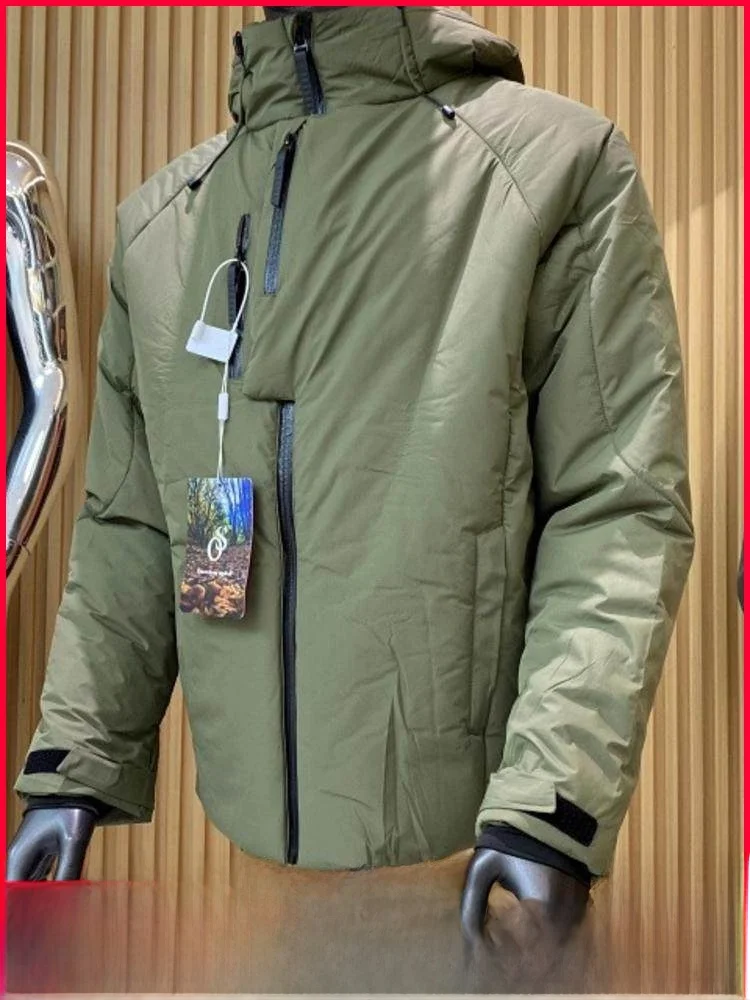 

Высокое зимнее уличное мужское хлопковое пальто Thiened Premium Fce из хлопка, модное длинное пальто на молнии све