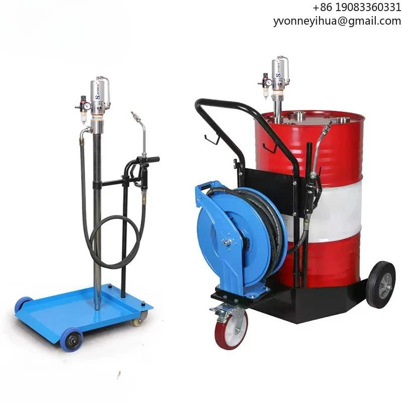 Pompa per grasso pneumatica ad aria 40:1 50:1 60:1 Kit pompa per grasso per tamburo pneumatico ad alta pressione da 200 litri per tamburo da 15 kg 200 litri