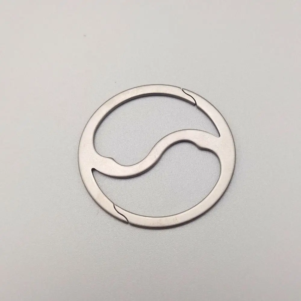 

New Real Key Rings Titanium Alloy Super Lightweight Buckle Man Car Keychain Male Creativity Gift