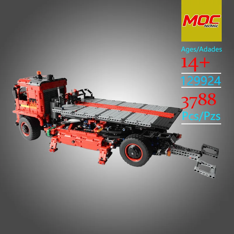 Custom MOC 180° Rotating Flatbed Trailer Technic Model - Trendy Educational Toys - Stress-Relief Toy - Top Choice Holiday Gifts