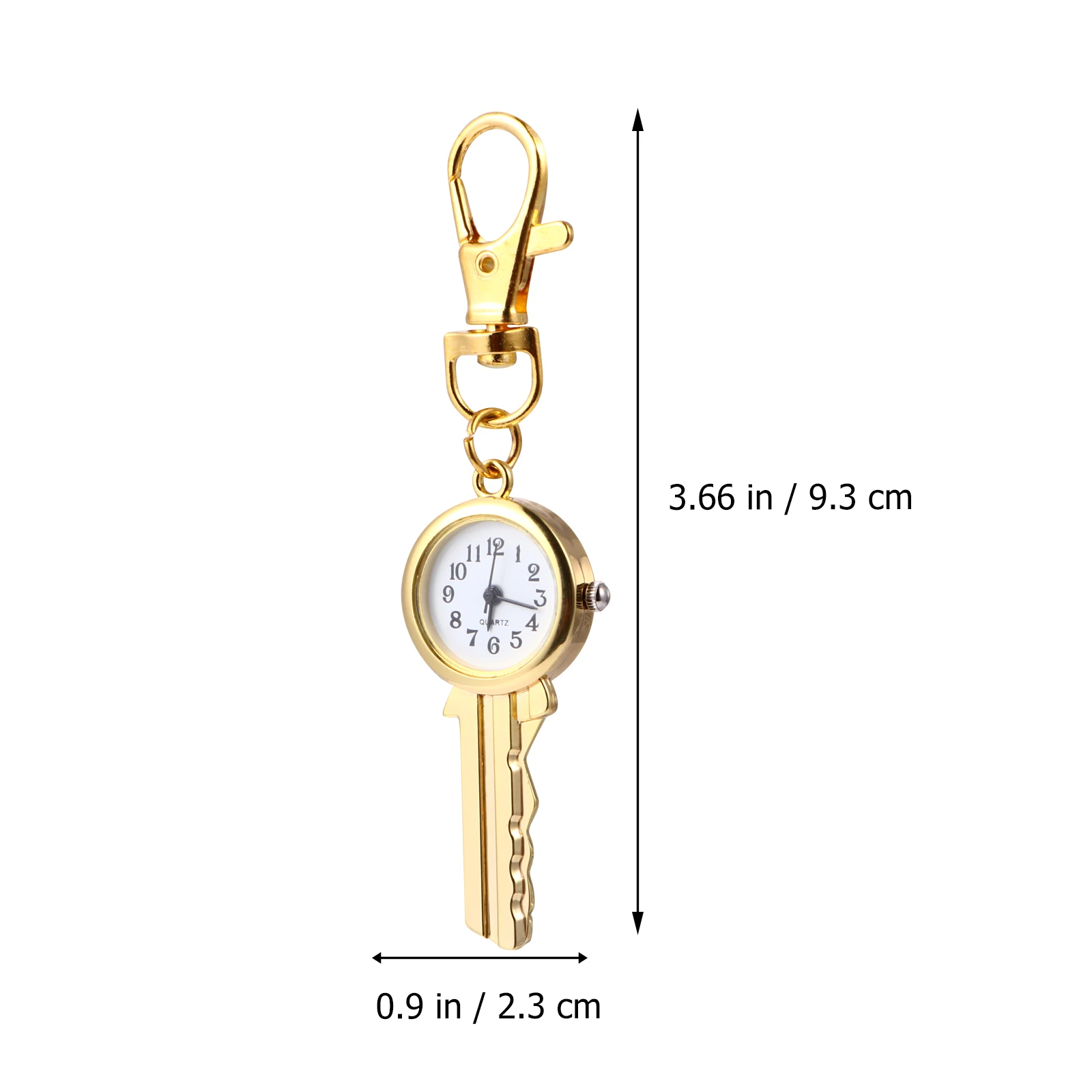 

Quartz Pocket Watch Keychain Vintage Alloy Clip for Handbag Wallet Keys Fashion Accessory Retro Charm Pocket Watch Pendant Key