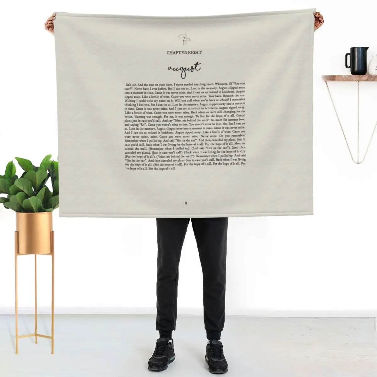August Lyrics Throw Blanket Travel Hairys heavy to sleep wednesday Flannel Fabric Thermals For Travel Blankets