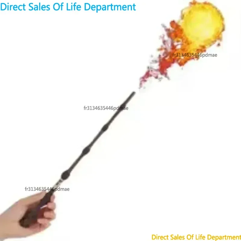 Varita Mágica que Escupe Fuego, Accesorios de Cosplay de Mago, Varita Electrónica de Bola de Fuego, Decoración para Fiestas de Halloween y Navidad, Juguetes de Juego de Roles, Regalo