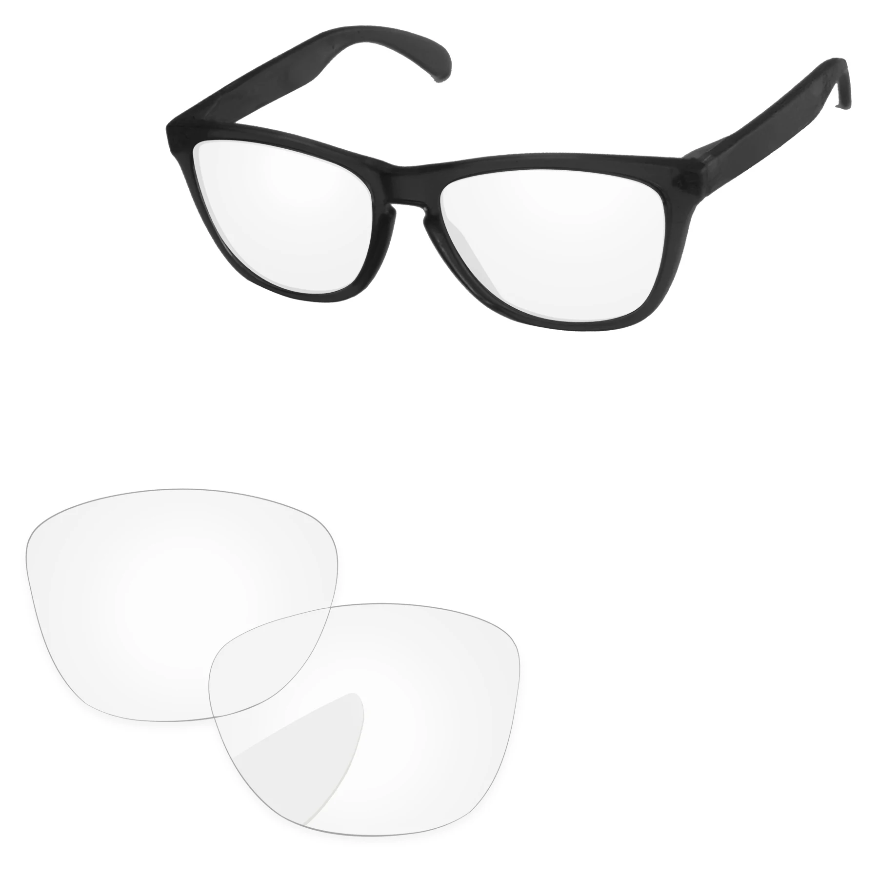 Lentes de reposição Qyvolux para óculos de sol Oakley Frogskins OO9013-55mm polarizados - Várias opções (não incluídas na armação)