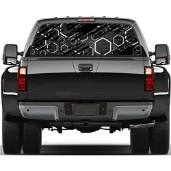 honeycomb Car Window Decal Sticker Graphic Decorative Truck Perforated Vinyl Universal Wrap Sticker