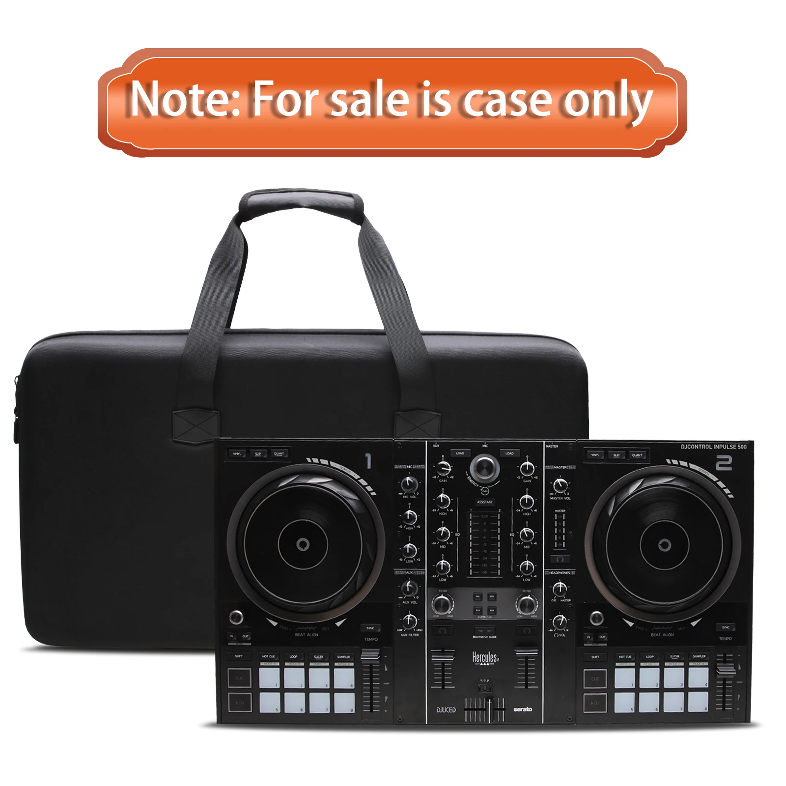 LTGEM EVA Case for Hercules DJControl Inpulse 500: 2-deck USB DJ controller-Protective Portability Travel BOX,(Only Case)