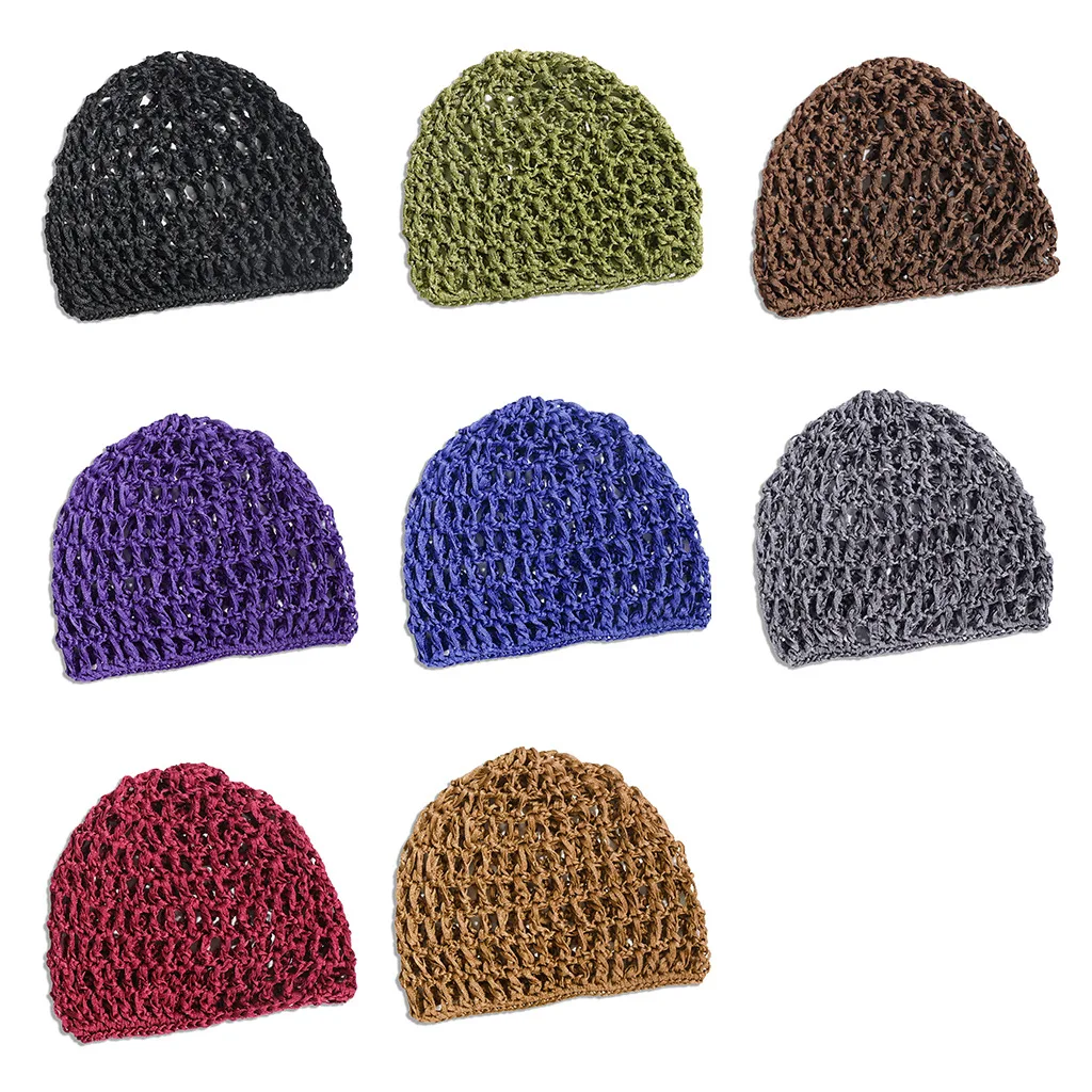 Handmade Crochet Knitted pile cap For Women in Spring And Summer, Bohemian Ethnic Style, Niche Design, Hollowed Out Toe Cap