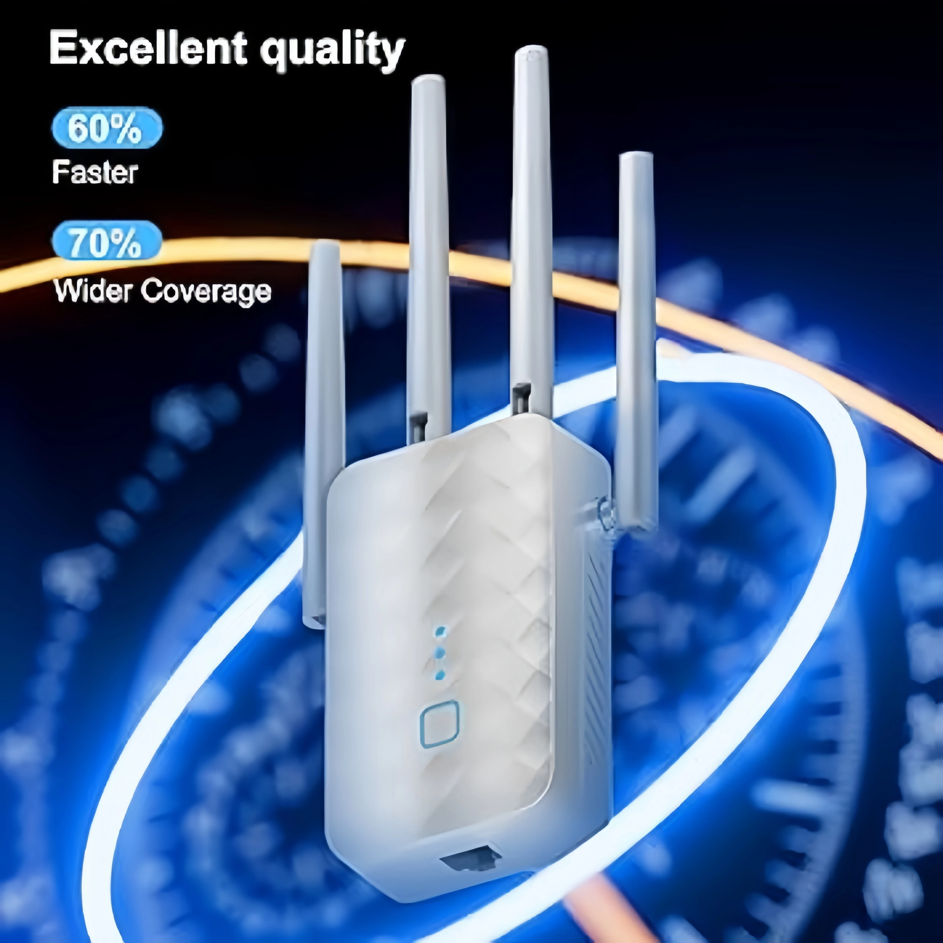 Ripetitore WiFi Dual Band 1200Mbps 2.4G/5GHz Wireless WiFi Estensore di segnale Amplificatore Router Amplificatore di segnale di rete a lungo raggio