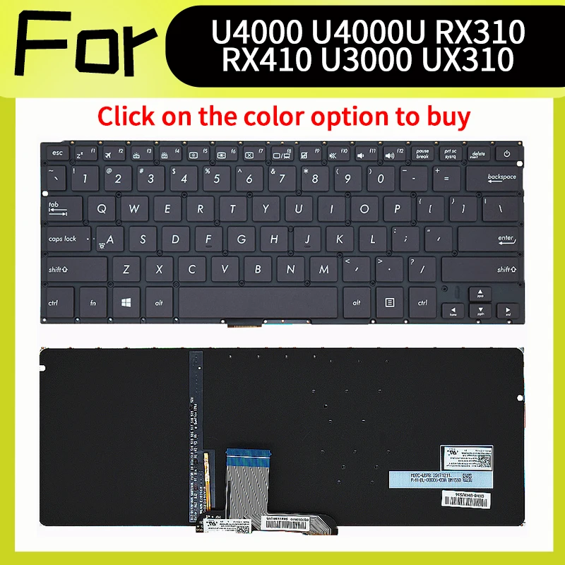 

Новая американская клавиатура для asus U4000 U4000U/US/UQ RX310 RX410 U3000/UF/UA/UQ UX310 UX310UV UX4000 U4100 RX410U/UQ UX410UN U310U/UK/UQ