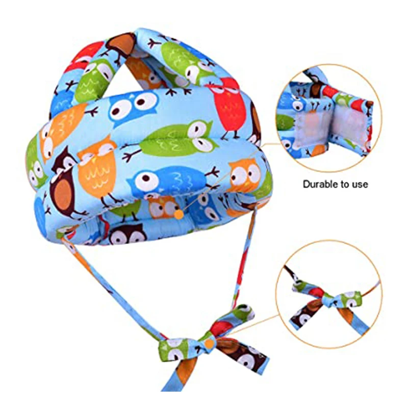 Baby Safety Helmet+Kneepad 2Pcs Set Head Protection Headgear Toddler Anti-fall Pad Kids Protector Safety Kneepad Leg Warmer