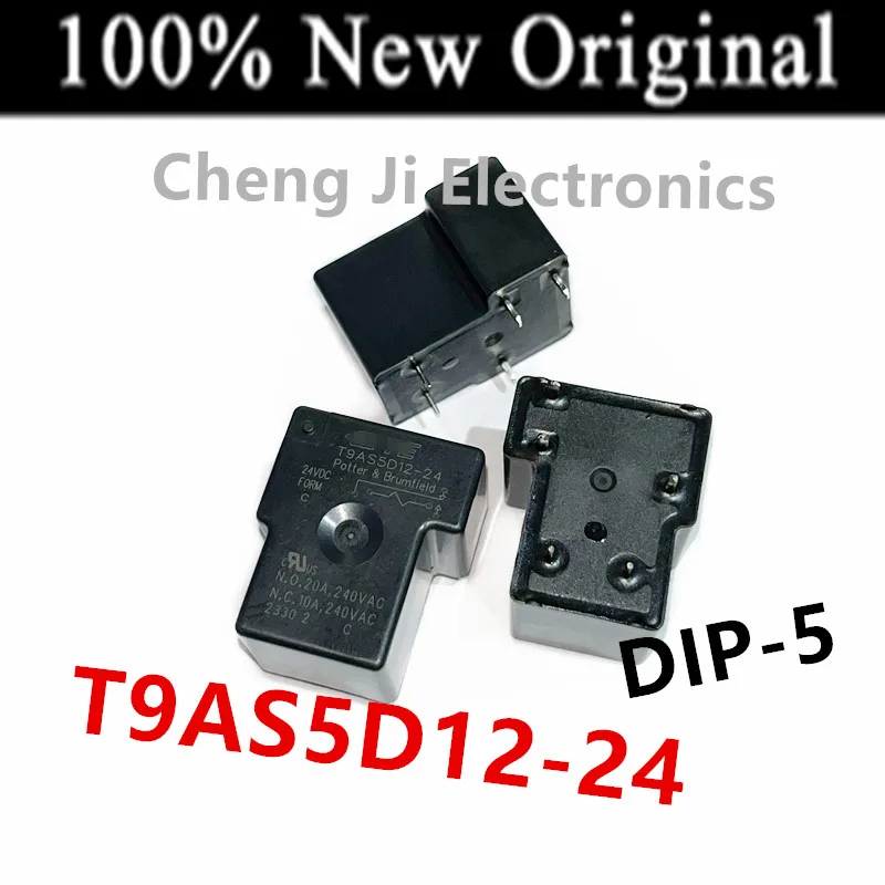 5PCS/Lot    T9AS5D12-12 、T9AS5D12-24    DIP-5   New original universal power relay   T9AS5D12   12VDC  24VDC