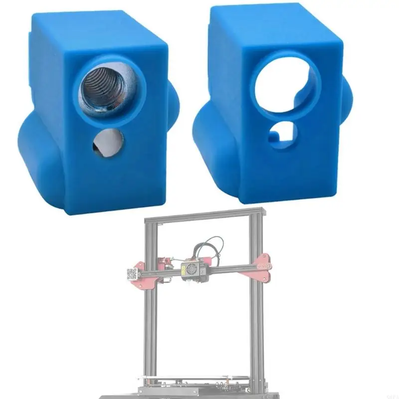 Peças de impressora 3d bico vulcão manga silicone bloco aquecimento meia para artilharia sidewinder x1 extrusora hot end 5 peças