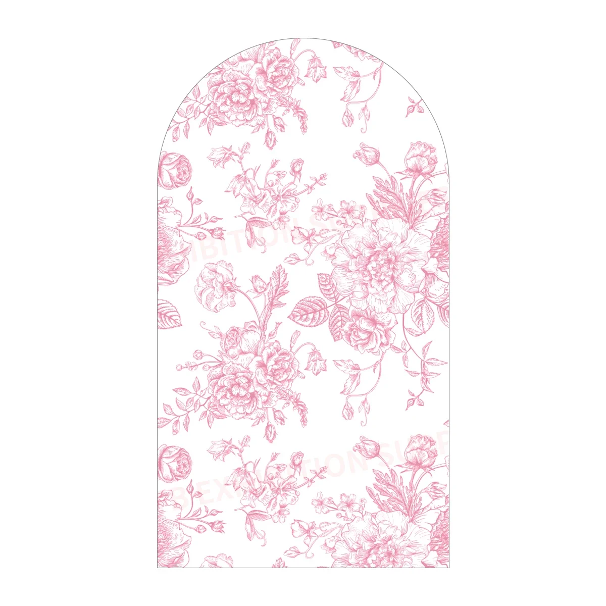 غطاء خلفية لممر الزفاف على شكل زهرة وردية من VIKAMA لاستحمام العروس، وحفلات استقبال المولود الجديد، ونسيج خلفية لحفلات أعياد الميلاد #3