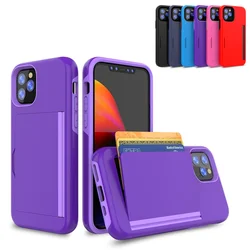 아이폰용 캔디 컬러 케이스, 아머 카드 슬롯 커버, 아이폰 15 15Pro 15plus 15promax Funda Coque