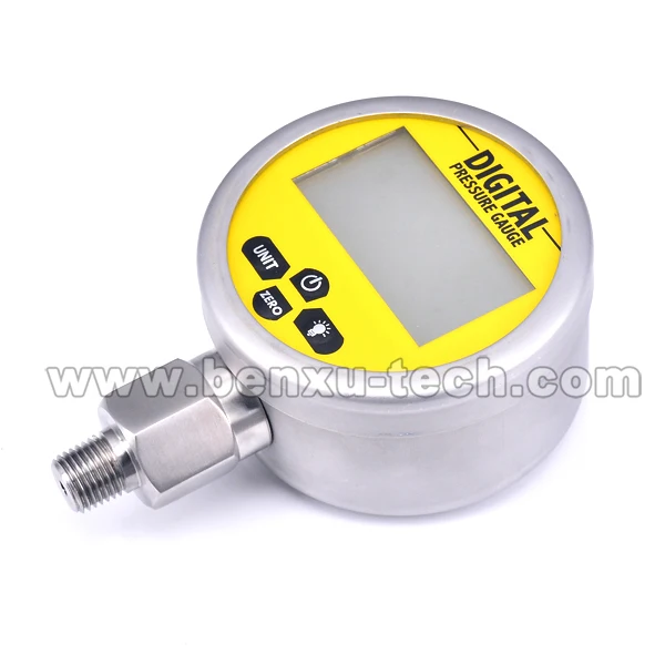 Battery Powered 304SS Metal Case 0.5%FS Digital Pressure Gauge