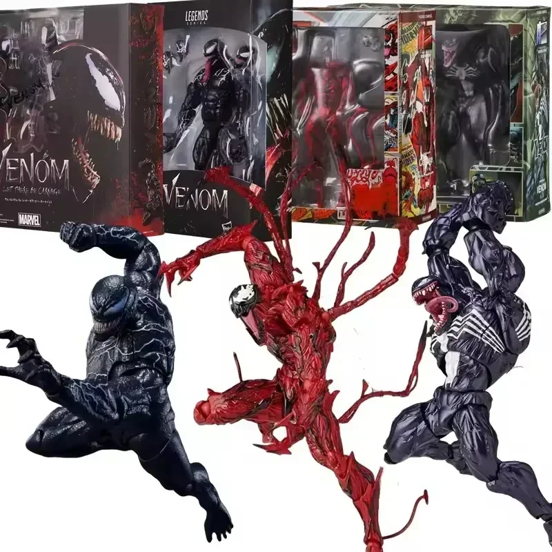 

УДИВИТЕЛЬ YAMAGUCHI Carnage Venom Человек-паук Legends, экшн-фигурка, подвижная сменная статуя для лица, модель для детей, игрушка в подарок