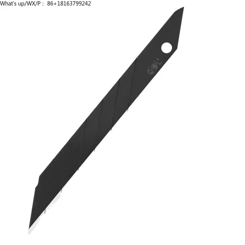 

Deli 78003 Utility Knife 10pcs/Box Oblique Steel Art Cutter Blade 4320pcs Per Carton Express Unpacking Cutting Blade Set