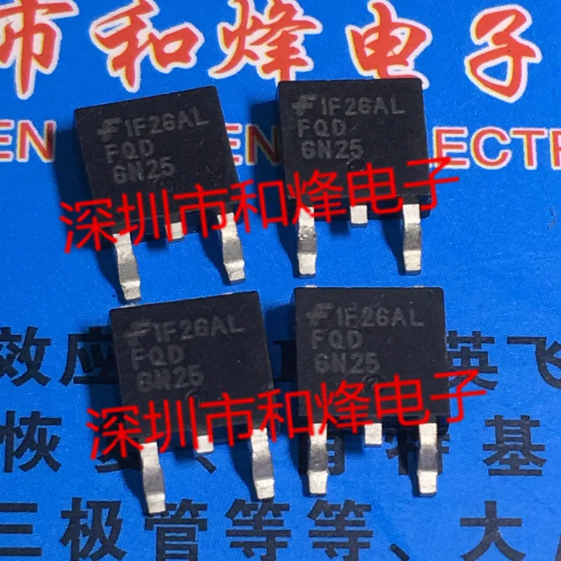 10PCS FQD6N25 TO-252 250V 6A  in sotck 100% new and original