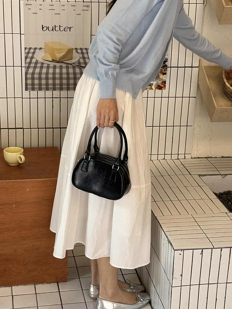 

Универсальная маленькая квадратная сумка Ele, женская сумка, модная сумка через плечо для боулинга, мягкая повседневная сумка из искусственной кожи