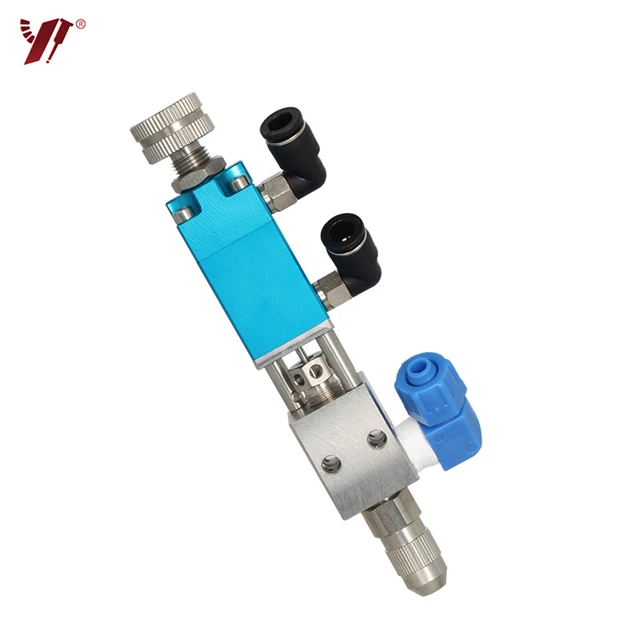 Precision YK-31 Single Liquid Compound Smart Pneumatic Thimble Dispensing Valve Stainless Steel Glue Dispenser Nozzle