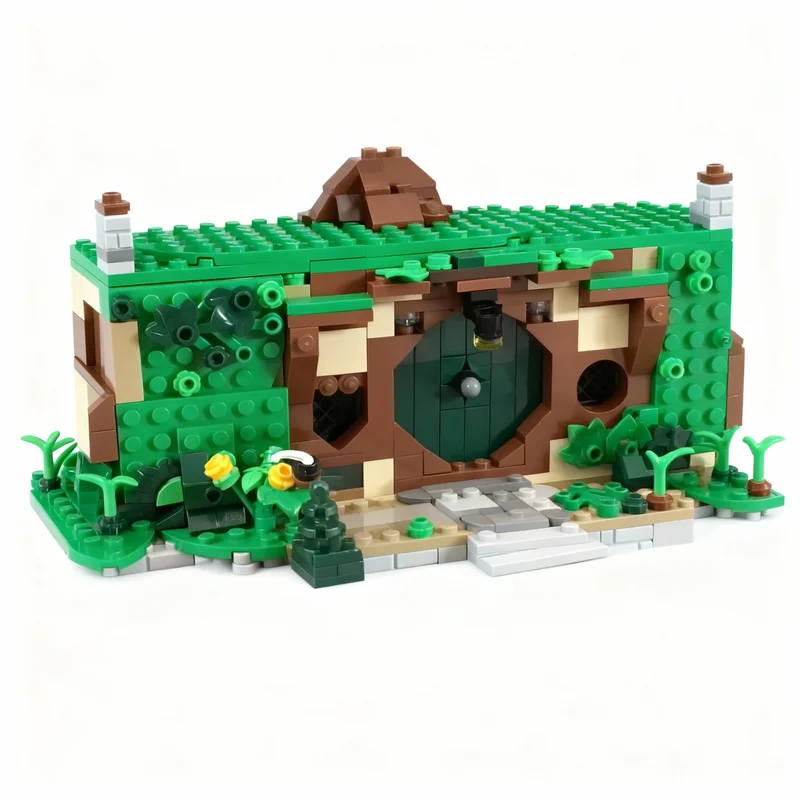 1266pcs MOC Hobbit Lord Rings The Shire Model Building Blocks Toy Construction Christmas Gift Education Creative Brick Idea Kids view 3