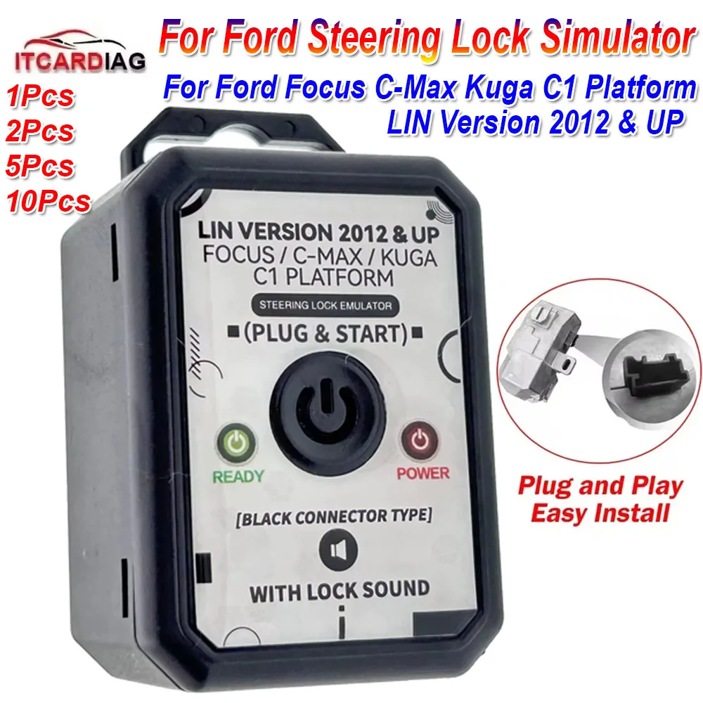 

For Ford Focus Steering Lock Simulator Emulator Focus C-Max Kuga C1 Platform 2012 & UP 2012+ For Ford