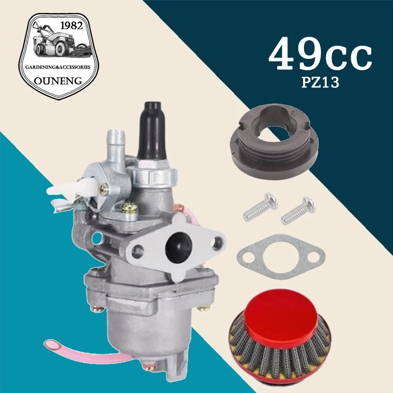 

Carburetor With Steel Air Filter Inlet Pipe For 43cc 47cc 49cc Engine Mini Moto ATV Quad Dirt Pocket Bike Go Kart 2 Stroke