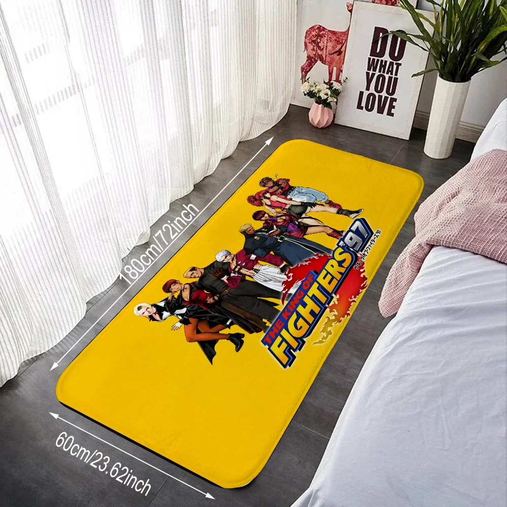 Kof The King of Fighters Hallway Carpet for Kitchen Furry Mat Cute Room Decor Custom Bedroom Rug Decoration Home Decor Items