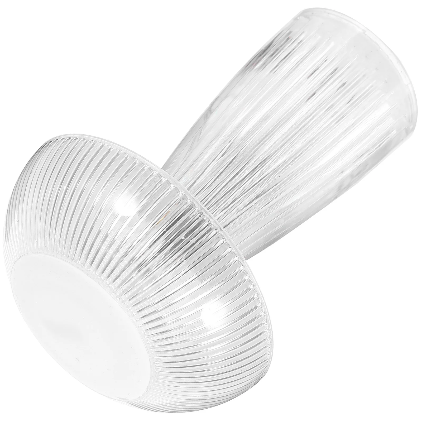 ضوء ليلي صغير لغرفة النوم طاولة زجاجية شفافة لينة Led أباجورة مصباح للزينة الجمالية لغرفة المعيشة