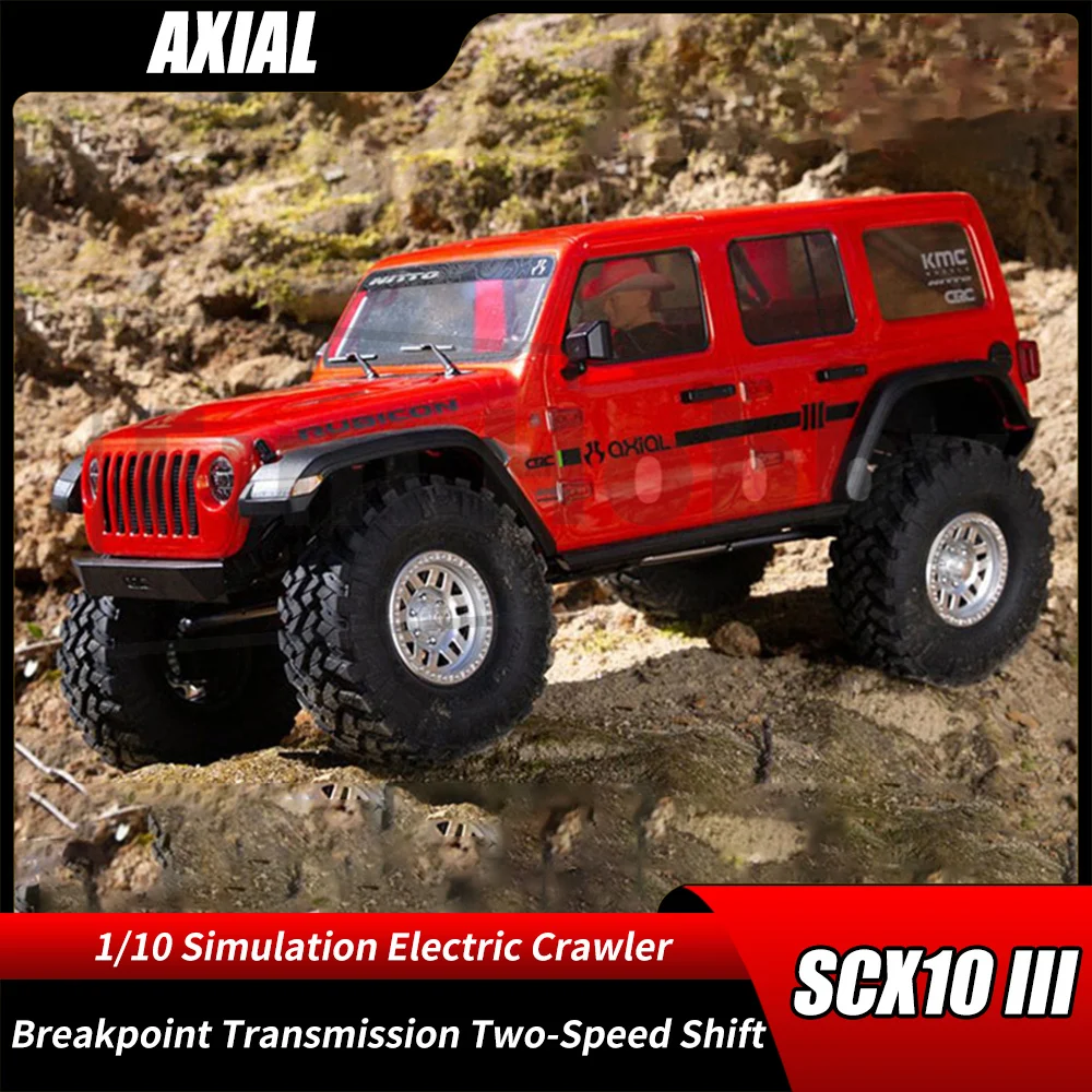 AXIAL SCX10 III 1/10 RC Car Simulation Electric Crawler DIG Breakpoint Transmission Two-Speed Shift AXI03003 AXI03007