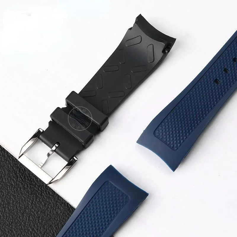 For IWC Portugal Strap Iw390206 Iw390213 Iw390507 Silicone Watch Strap Waterproof Sweat-Proof Rubber Watch Band 22mm Wristband