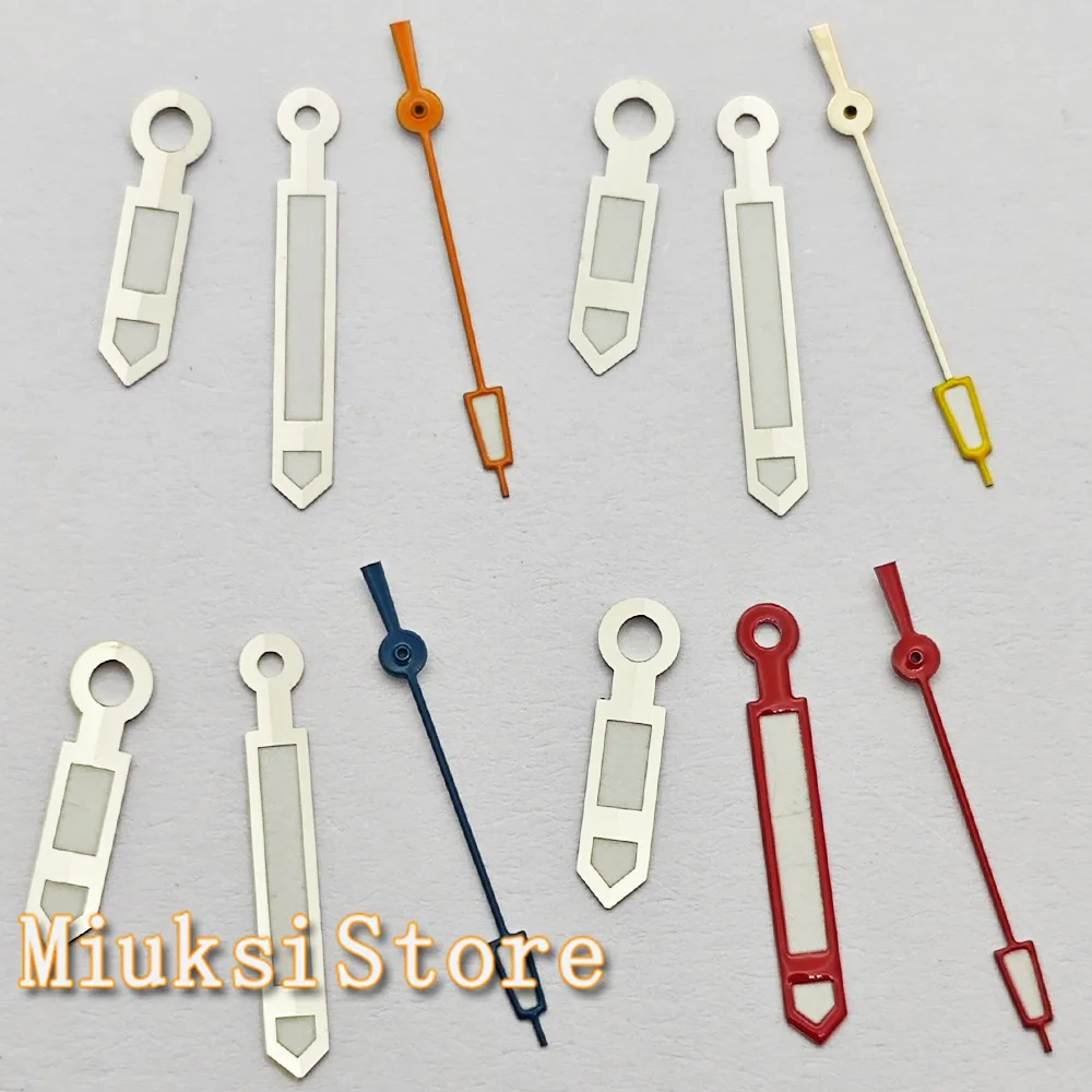 NH35 ساعة فضية الأيدي الخضراء مضيئة صالح NH35 NH36 ETA2824 2836 PT5000 Miyota82-DG ساعة يد تعمل بالحركة اكسسوارات أجزاء #1