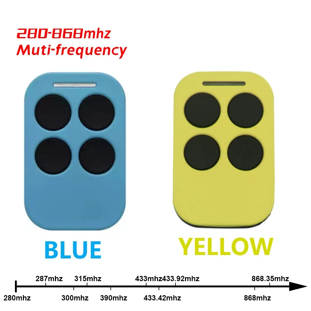 Multi Frequency 280-900MHZ Garage Door Remote Control Copy Duplicator 433mhz 868mhz Garage Remote Multi Brand Remote Control