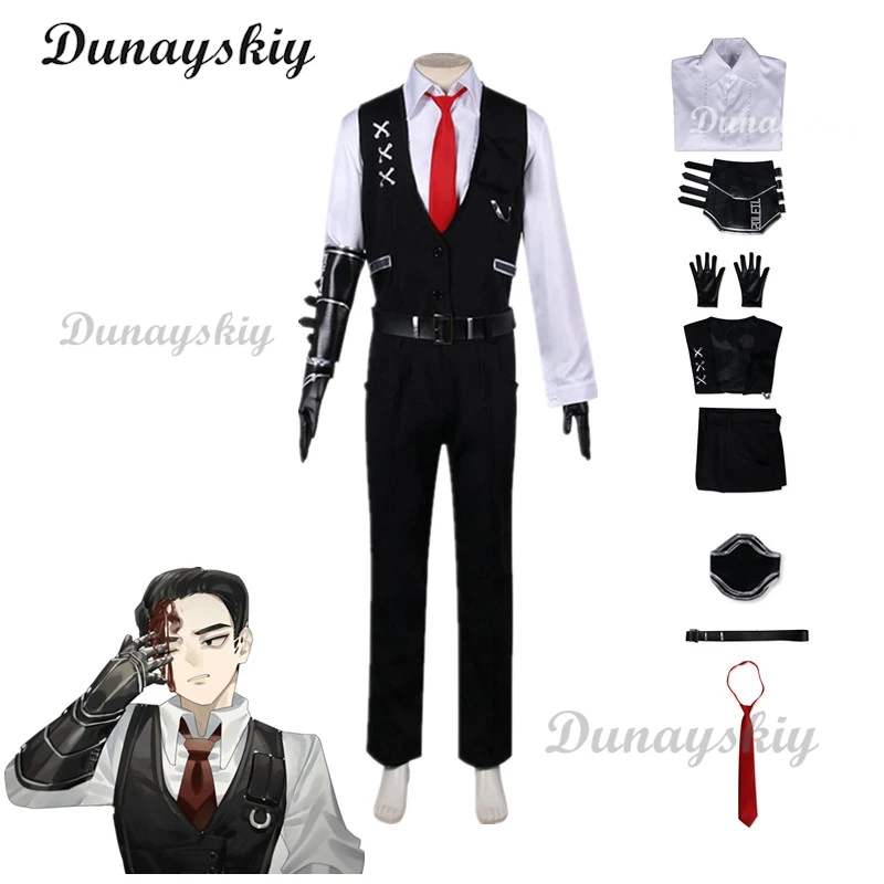 

MeurSault Cosplay Fantasy Anime Game Limbus Company Costume Disguise Adult Men Roleplay Fantasia Outfits Male Halloween Clothes