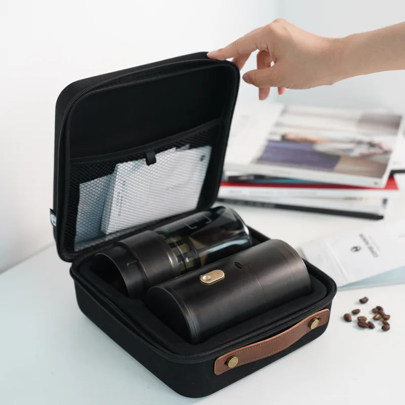 1Automatic Coffee Machine Household Hand-Blown Drip Hourglass American Coffee Pot Coffee Grinder Filter and Extraction