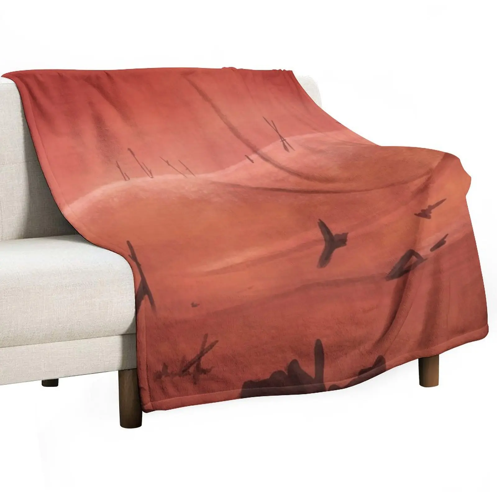 Wailing Dunes - Radahn Boss Arena Throw Blanket Shaggy Retros Blankets