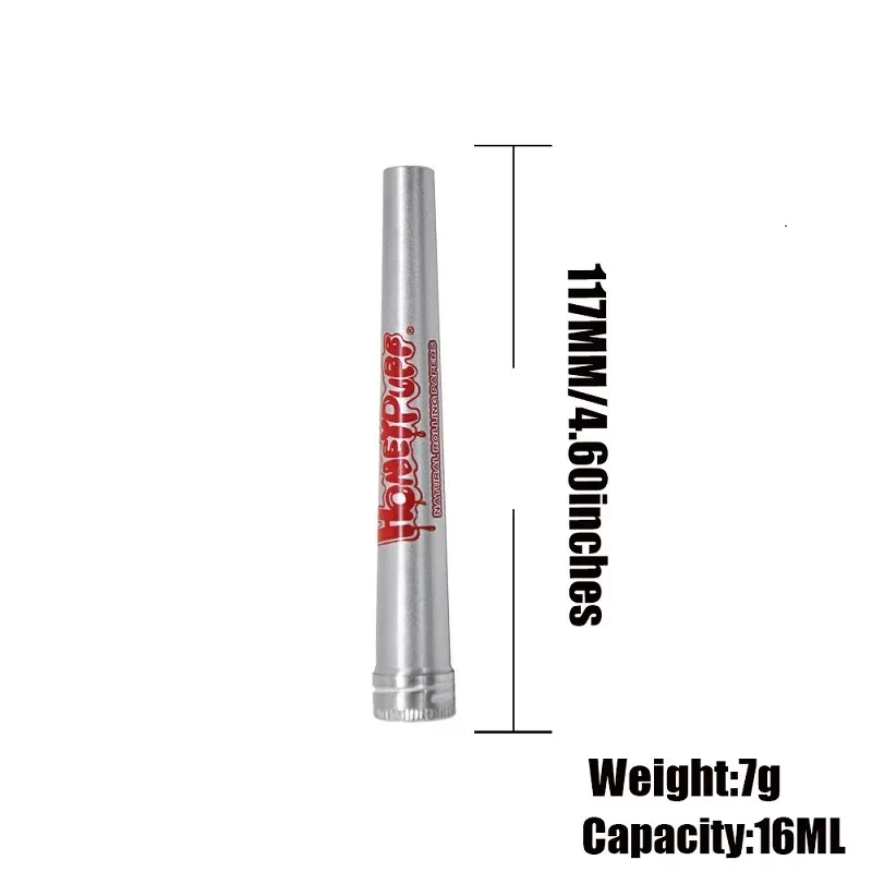 New 117mm Metal Conical Horn Storage Tube 110mm Rolling Paper Tobacco Filing Sealed Tube Moisture-proof Smoking Accessories - view 2