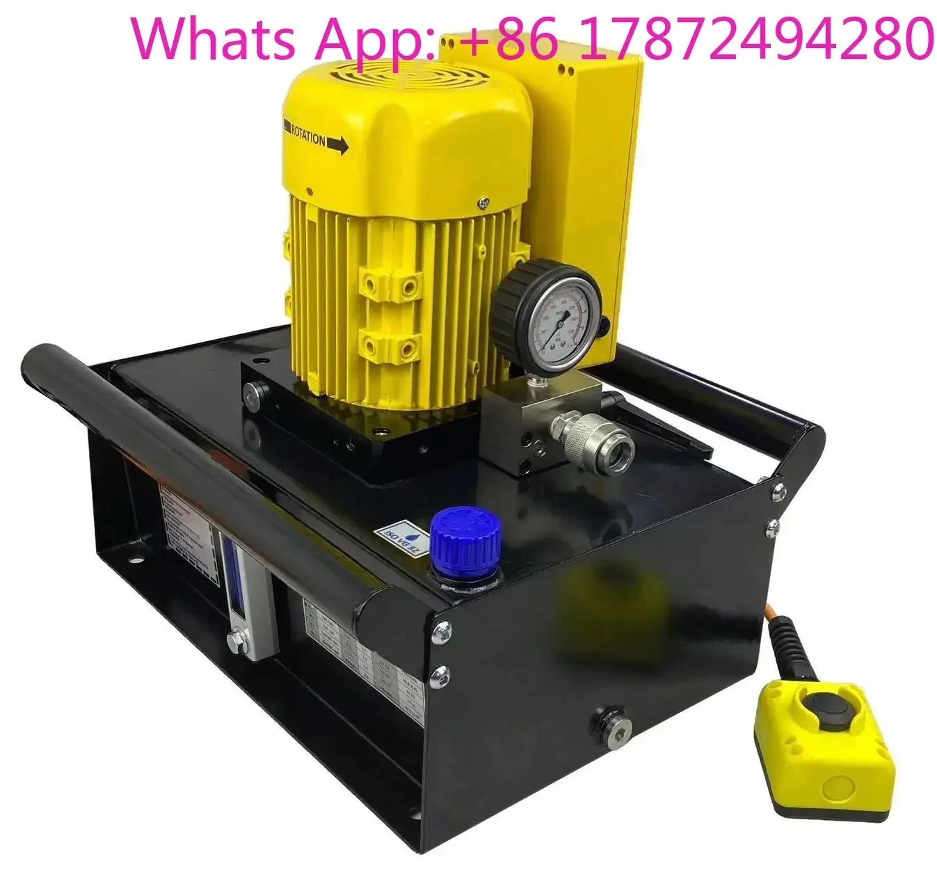 KHE-4SM 220V Single-Acting Two-Stage Electric Hydraulic Pump, 700 Bar
