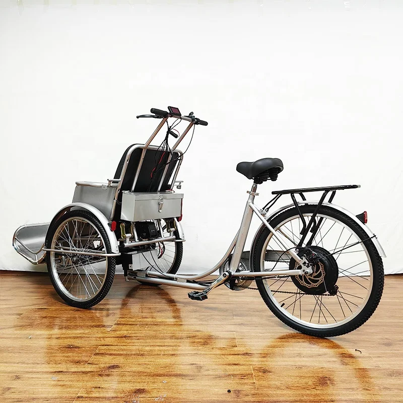 

Заводская распродажа, 26 дюймов, 48 В, 1000 Вт, моторизованный электрический пассажирский автомобиль E, рикша, цена за сниженную мобильность, Бангладеш