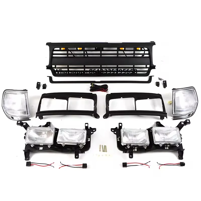 

Car Grille Head Lamp Headlights Turning Lights Fog Lamps Fits for Land Cruiser LC80 1990-1997