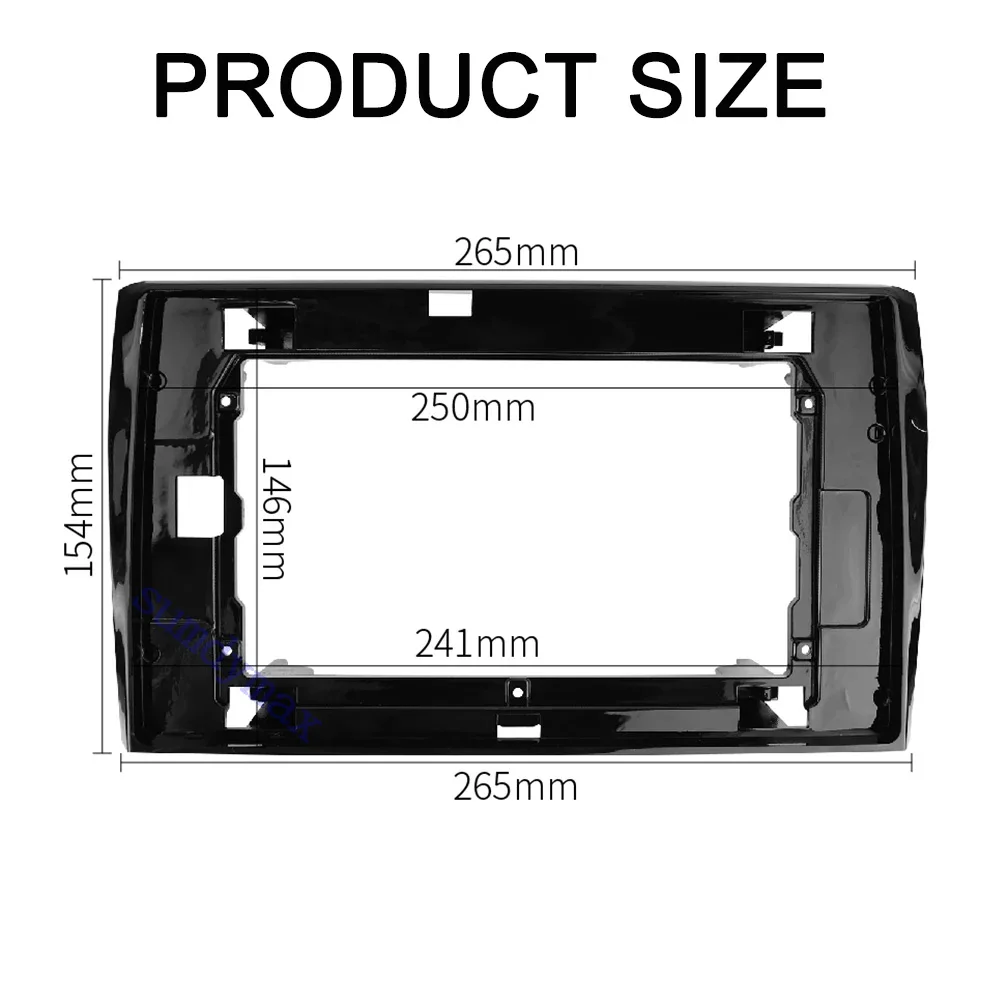 Car Radio Fascia para Skoda Kodiaq 2016-2018, 10.1 "tela grande, 2 Din Android, Kit Painel de Painel, Painel de Guarnição