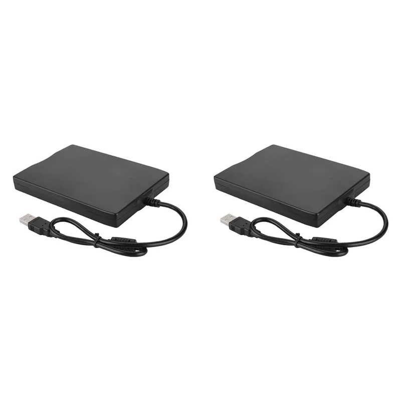 

2X USB Floppy Disk Reader Drive 3.5In External Portable 1.44 MB FDD Diskette Drive For Windows 7 8 2000 XP Vista PC