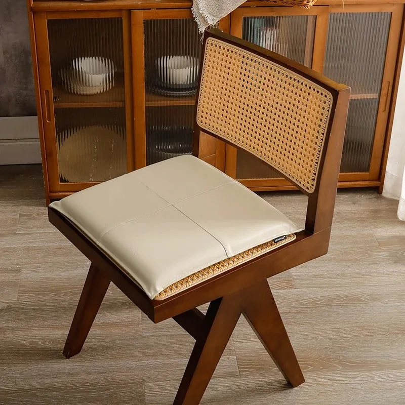 Non-Slip Mat Modern Simplicity Chair Cushion Memory Cotton Filling Office Chair back Cushion Leather Dining Chair Size40x40cm