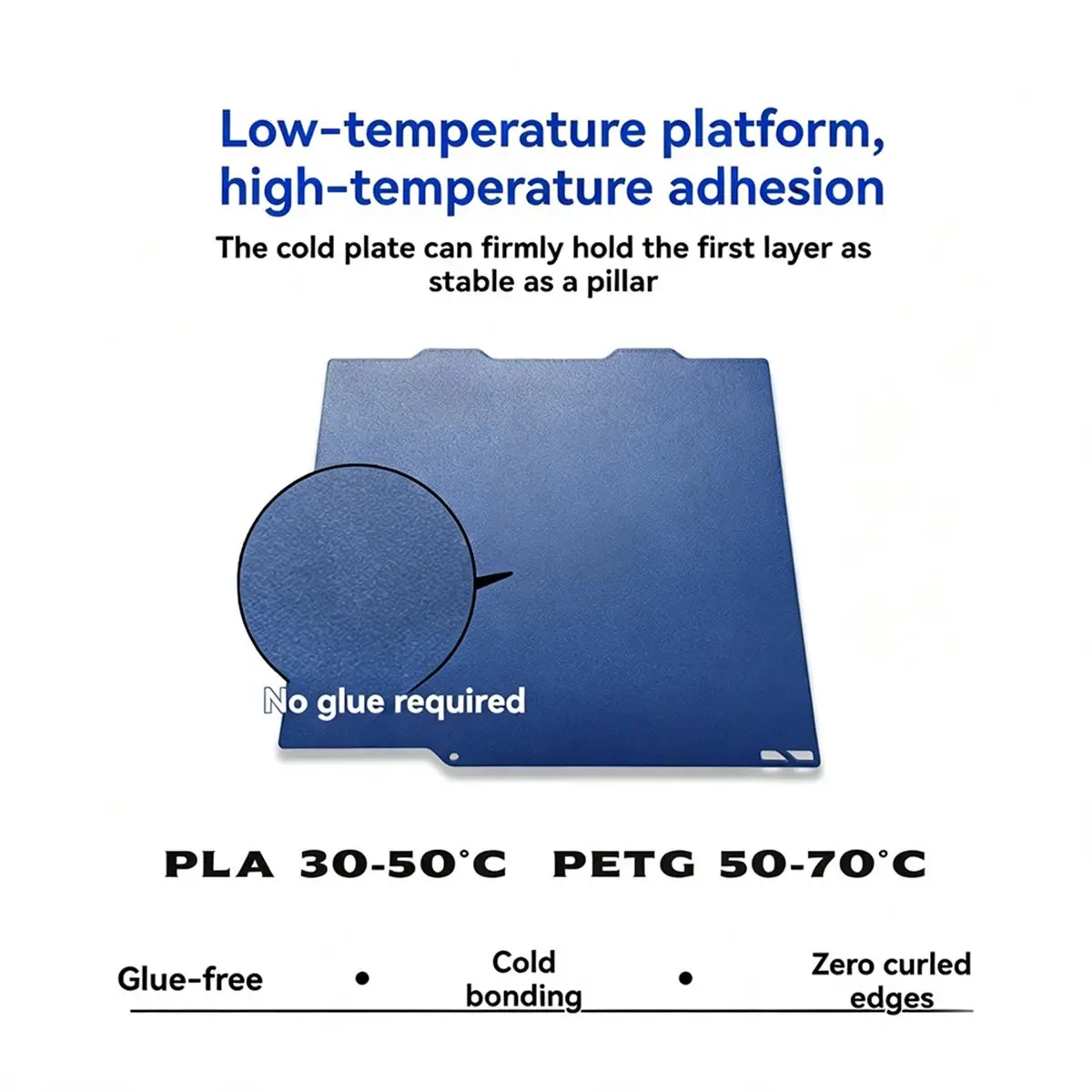 Cold Plate for A1 184x184mm Build Plate Double Sided Printing Low Temperature Spring Steel 3D Printer