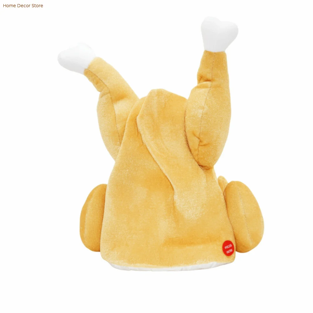 Music Playing Electric Swing Hat Swing Automatically Christmas Decoration Christmas Musical Toy Interesting Plush Material