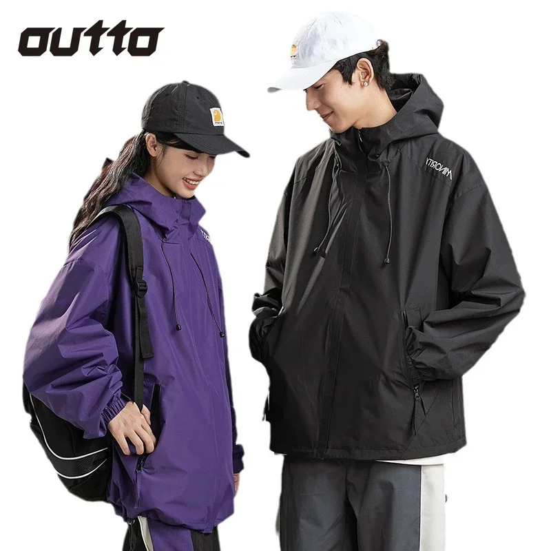 

Outdoor Sports Waterproof Charge Jacket Men Women Windproof Wear-resisting Couple Hooded Coat Hiking Camping Fishing Jackets