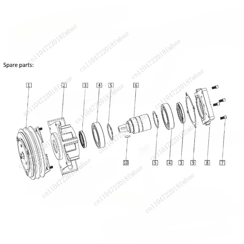 Electromagnetic clutch of Gr2 gear pump 12V KRS30901